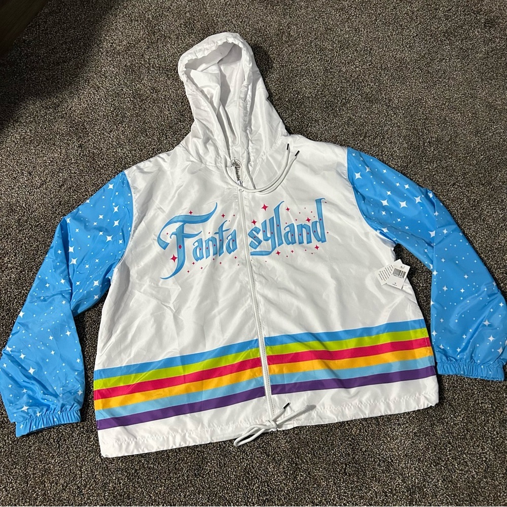 NWT Disney Parks Fantasyland women’s 1X lightweight zip windbreaker jacket new